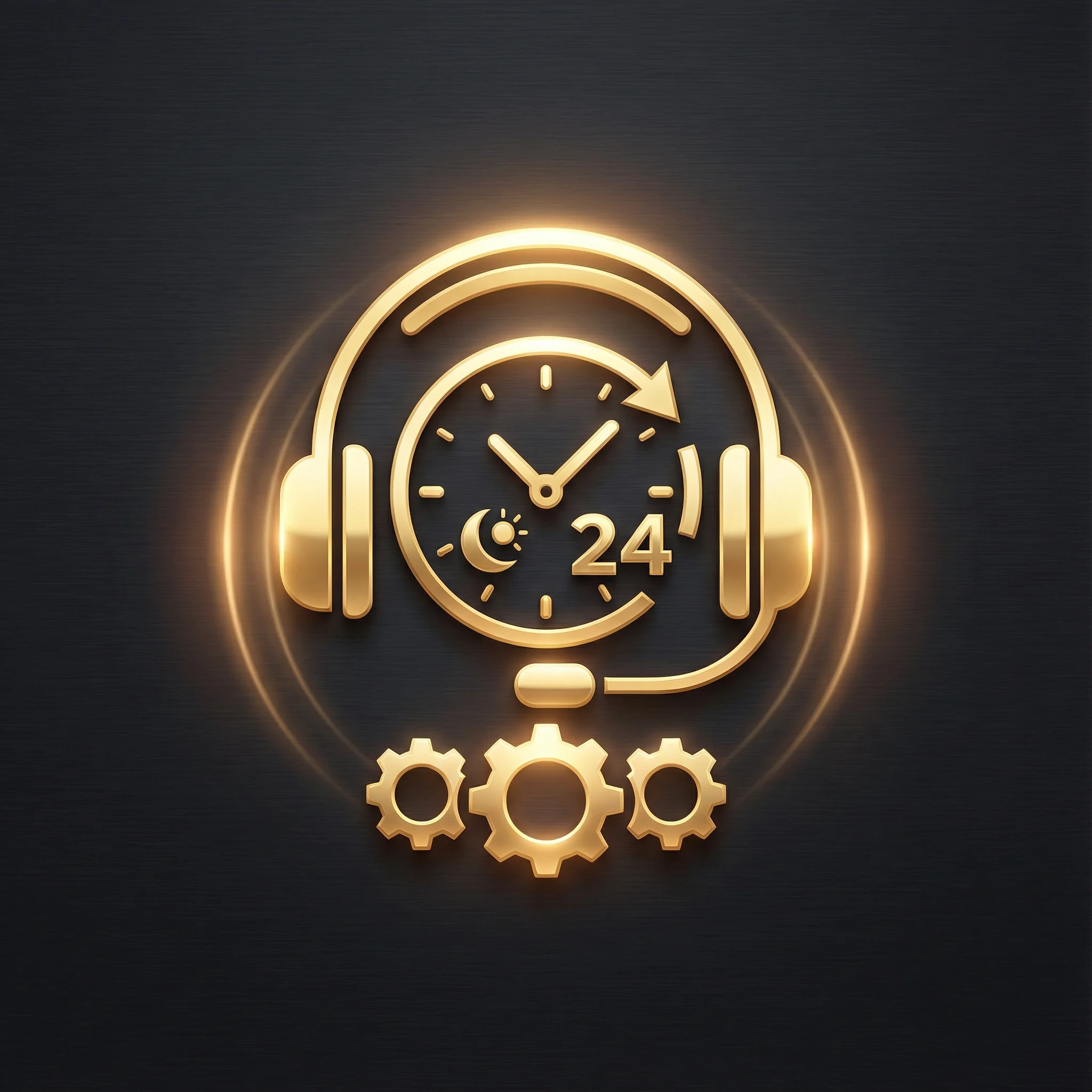 Ícone de suporte ao cliente 24 horas do maximabet